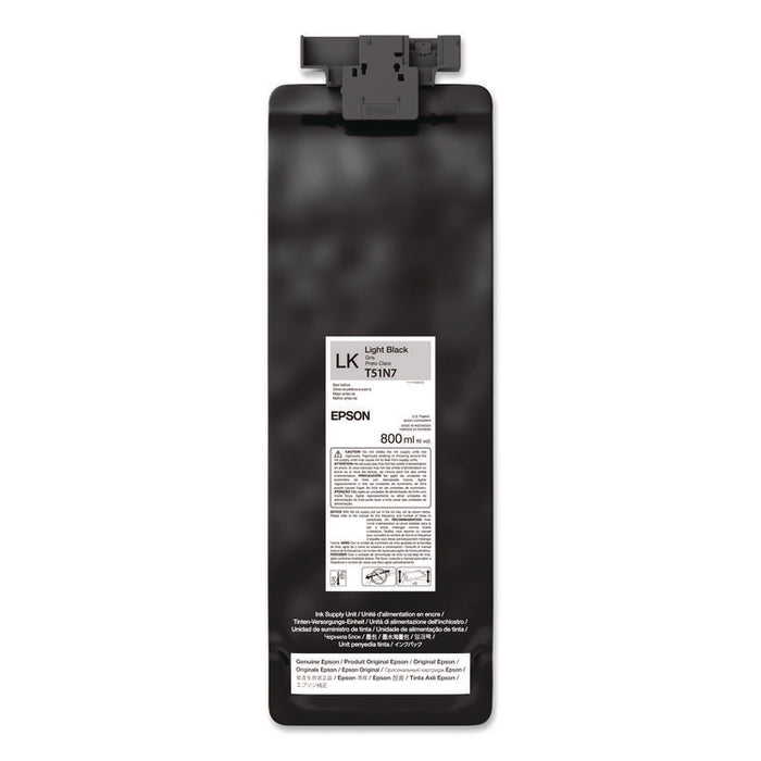 T51N720 (T51N) UltraChrome GS3 Eco-Solvent Ink, 800 mL, Light Black