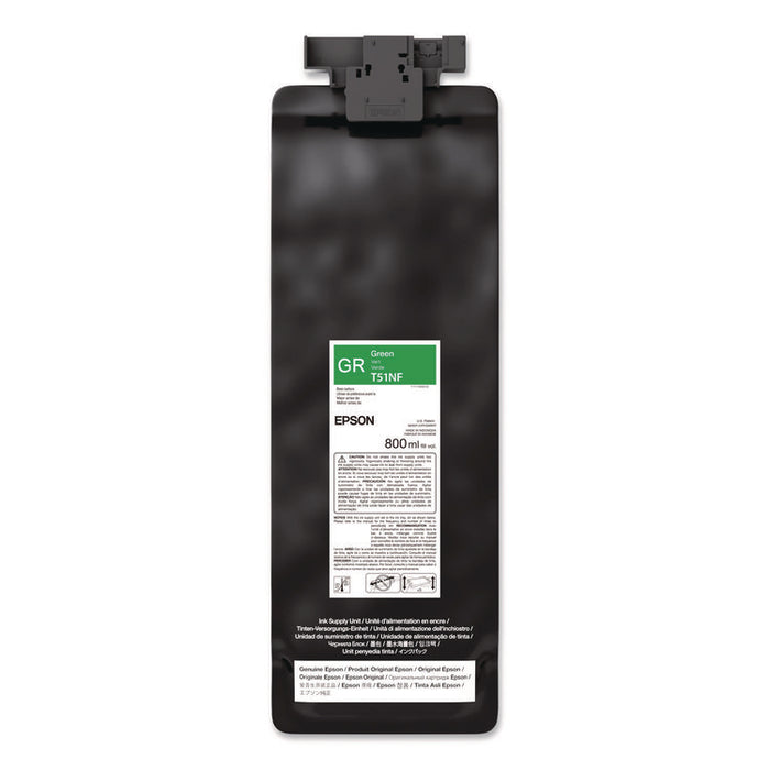 T51NF20 (T51N) UltraChrome GS3 Eco-Solvent Ink, 800 mL, Green