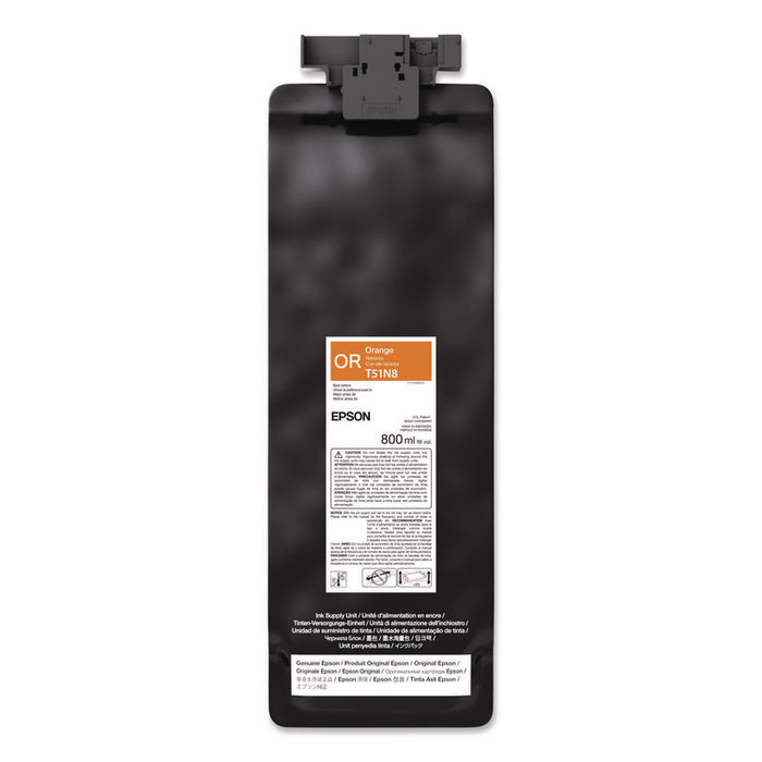 T51N820 (T51N) UltraChrome GS3 Eco-Solvent Ink, 800 mL, Orange