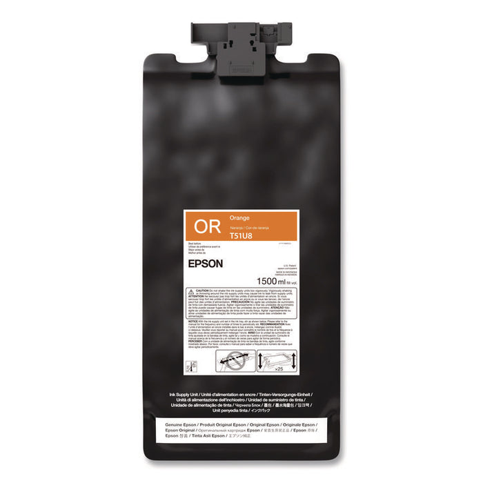 T51U820 (T51U) UltraChrome GS3 Eco-Solvent Ink, 1.5 L, Orange