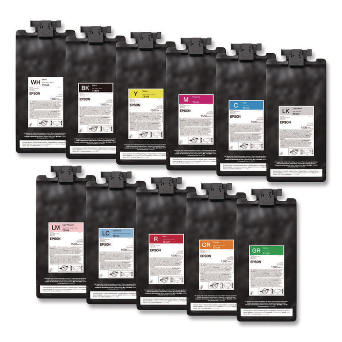 T51U720 (T51U) UltraChrome GS3 Eco-Solvent Ink, 1.5 L, Light Black