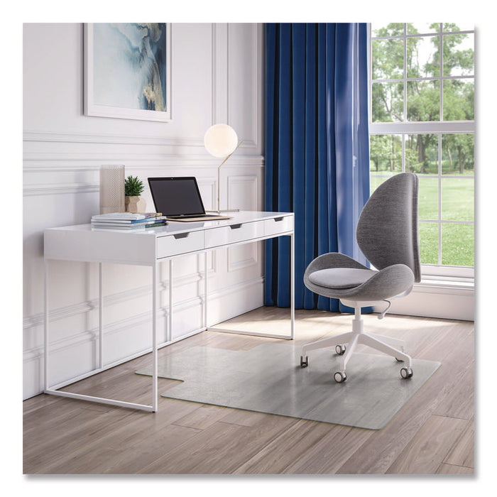 OceanMat Hard Floor Chair Mat for Hard Floors, Rectangular with Lip, Straight Edges, 36" x 48", Clear