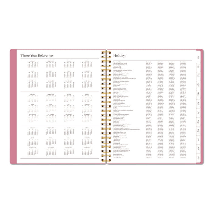 WorkStyle Weekly/Monthly Planner, 8.75 x 7.75, Pink Cover, 12-Month (Jan to Dec): 2026