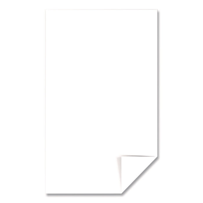 Color Cardstock, 65 lb Cover Weight, 8.5 x 14, Bright White, 125/Pack