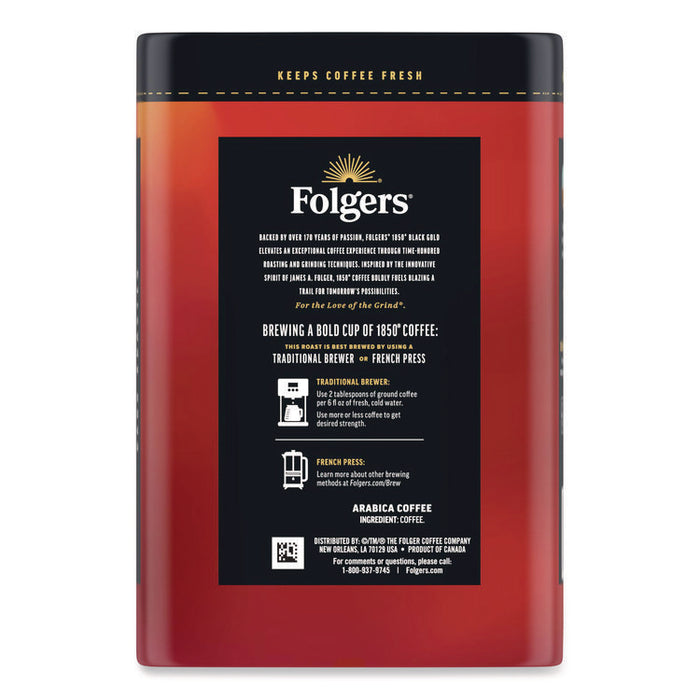 Black Gold Roast Ground Coffee, 12 oz Canister