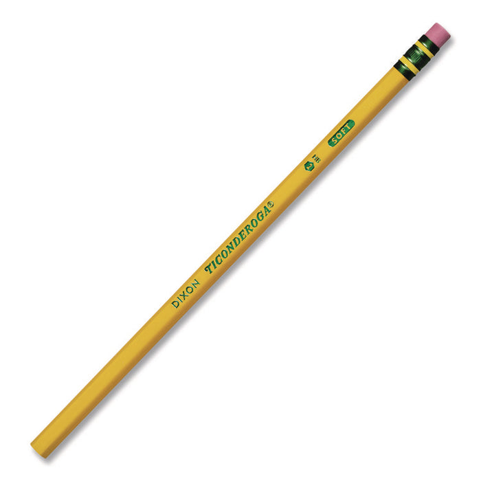 Pencils, H (#3), Black Lead, Yellow Barrel, Dozen
