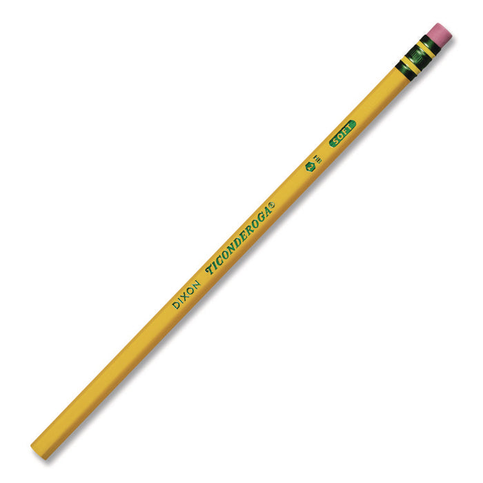 Pencil Value Pack, HB (#2), Black Lead, Yellow Barrel, 96/Pack