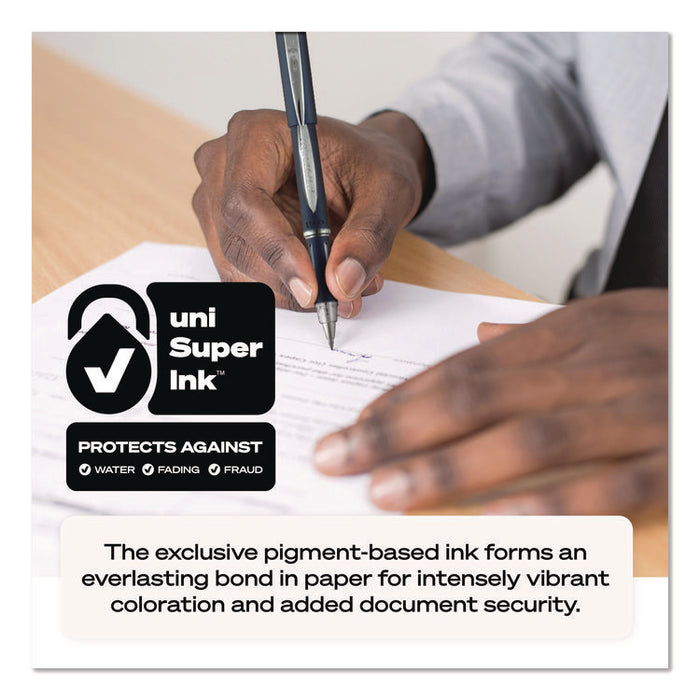 Jetstream Hybrid Gel Pen, Retractable, Bold 1 mm, Red Ink, Black/Silver/Red Barrel