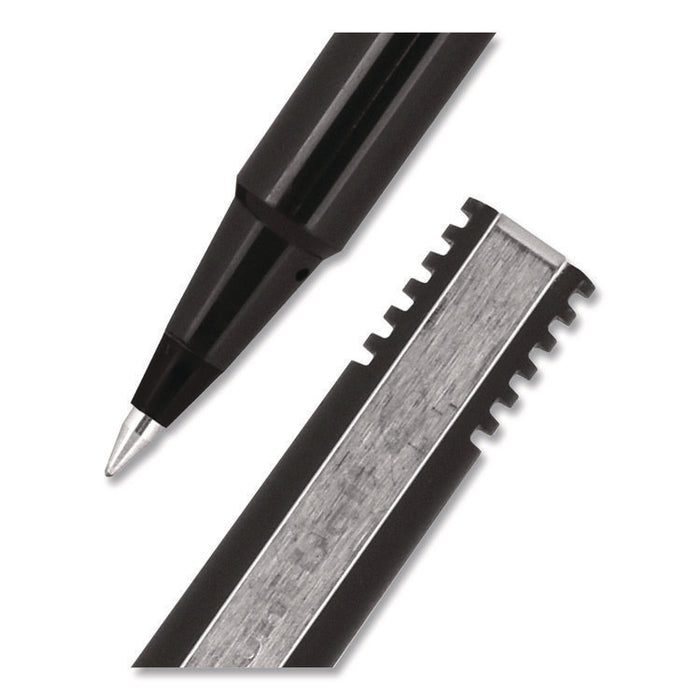 Rollerball Pen, Stick, Micro 0.5 mm, Black Ink, Black Barrel, 36/Pack