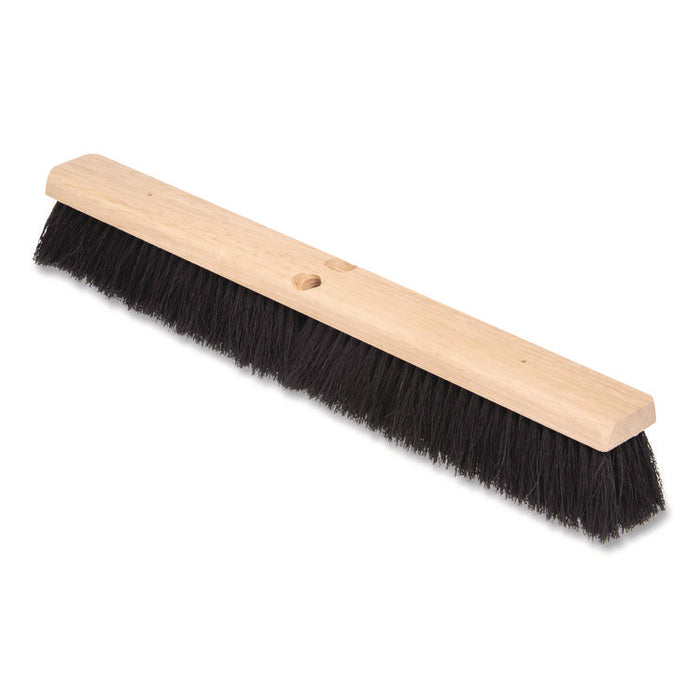 Flo-Pac Fine Floor Sweeps, 3" Black Tampico Bristles, 24" Brush, 12/Carton