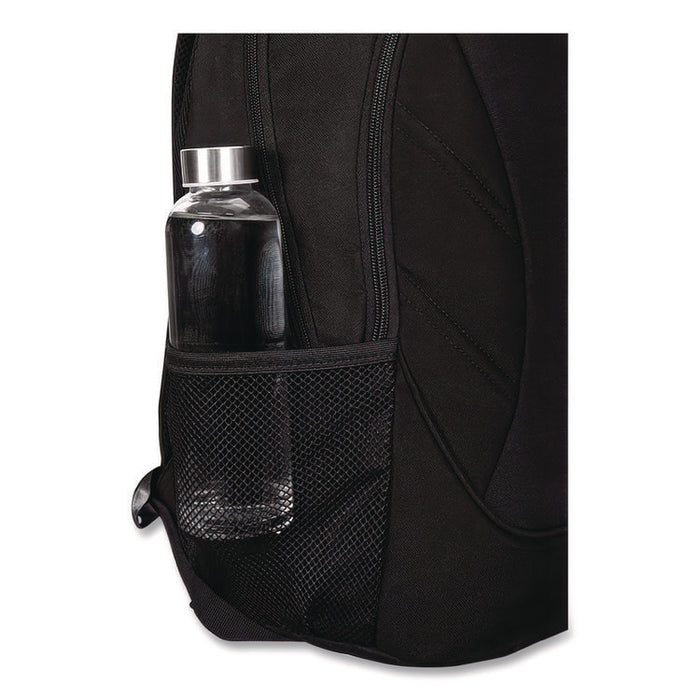 Ascend Backpack, Fits Devices Up to 16", Polyester, 12.5 x 7 x 18.6, Black