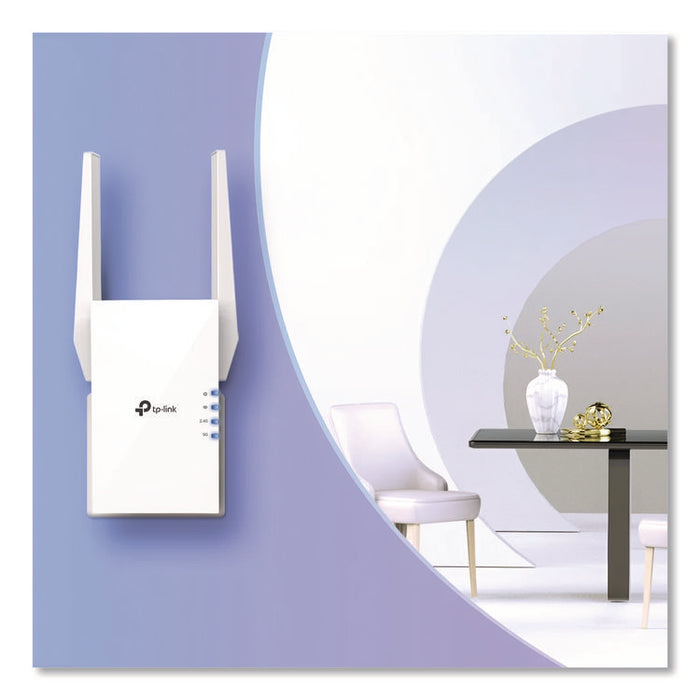 AX1500 1500Mbps Wi-Fi 6 Range Extender, 1 Port, Dual-Band 2.4 GHz/5 GHz