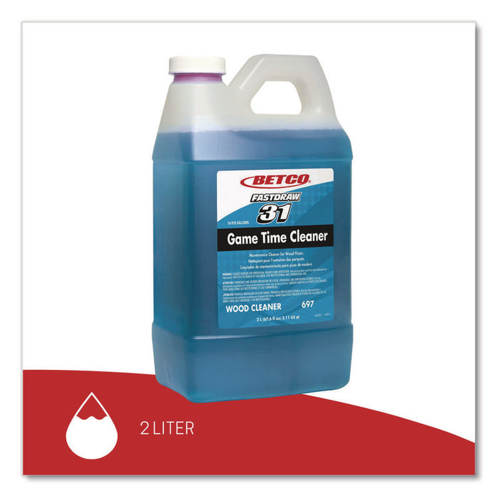 Floor Cleaner, Unscented, 2 L Bottle, 4/Carton