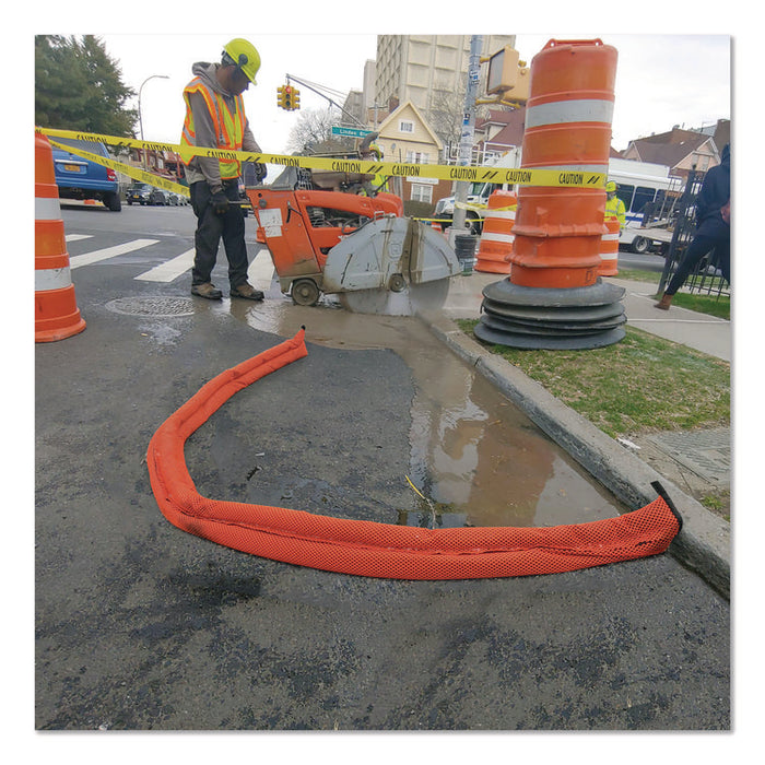 Outdoor Grab and Go Bucket Kit, (4) Hi-Vis 10 ft Flood Barriers
