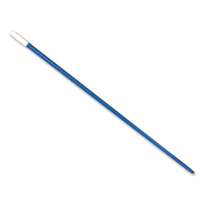 Plastic Coated Metal Handle, 0.85" dia x 48", Blue, 12/Carton