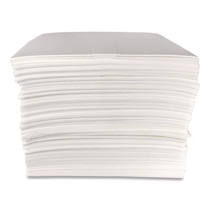 Mighty Mat Heavy Absorbent Pads, 18 gal, 16 x 18, 100/Box