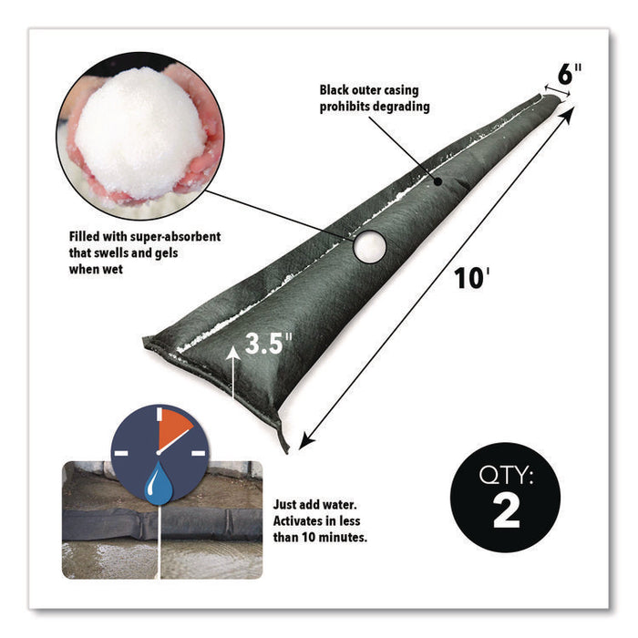 Pump Kit, (1) Pump, (2) 10 ft Water Barriers, (4) 10 ft Water Dams, 50 ft 1.5" dia Hose with Connectors