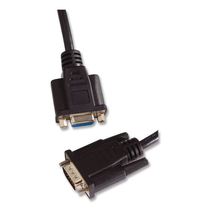 VGA/SVGA Extension Cable, 10 ft, Black