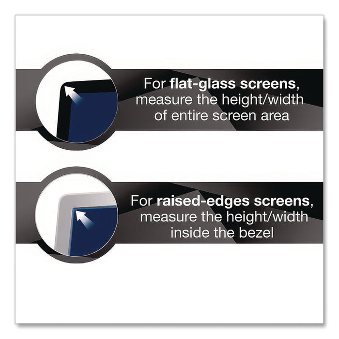 Frameless Blackout Privacy Filter for 21.5" Widescreen Flat Panel Monitor, 16:9 Aspect Ratio, Black