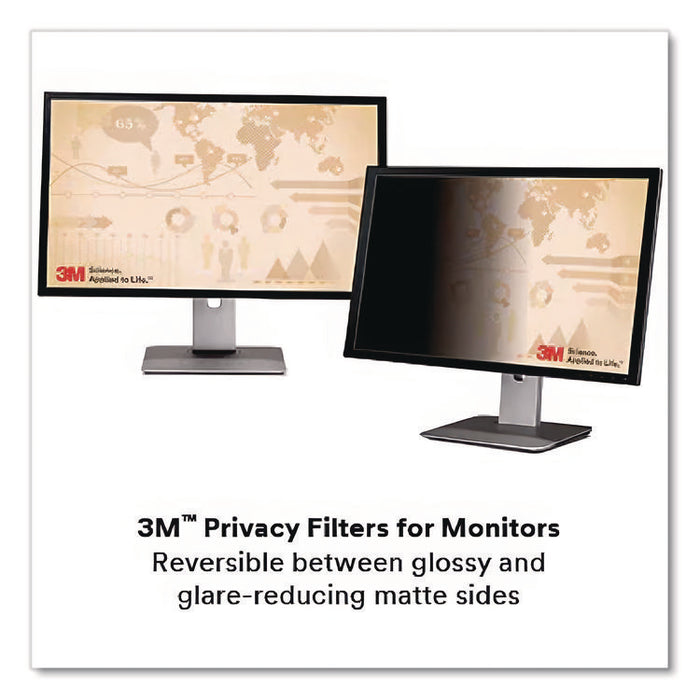 Frameless Blackout Privacy Filter for 23.8" Widescreen Flat Panel Monitor, 16:9 Aspect Ratio, Black