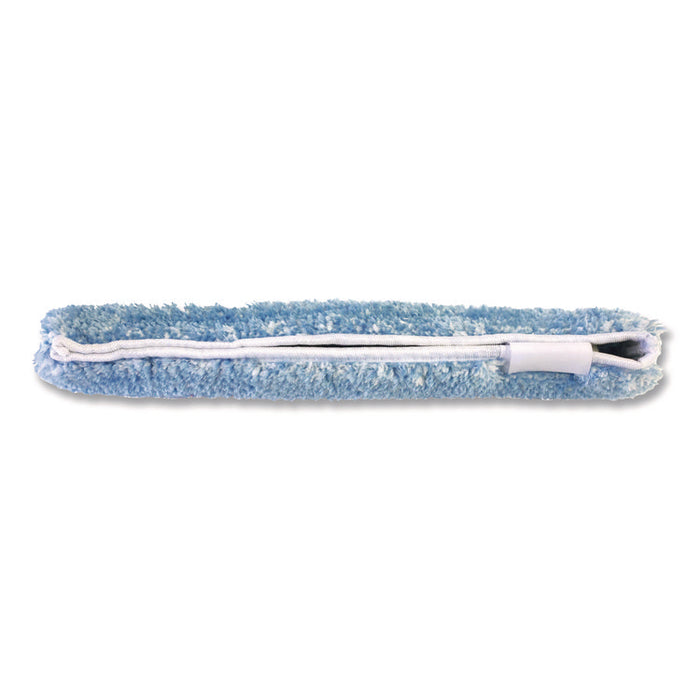MaxiPlus Combo Window Washer and Squeegee Microfiber Replacement Sleeve, 15.5" Wide, Blue