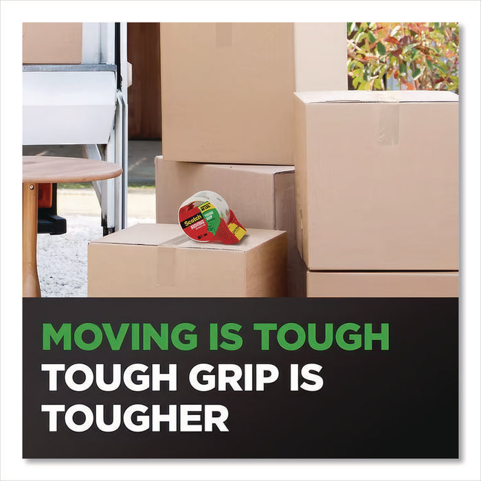 Tough Grip Moving Packaging Tape, 3" Core, 1.88" x 43.7 yds, Clear, 6/Pack