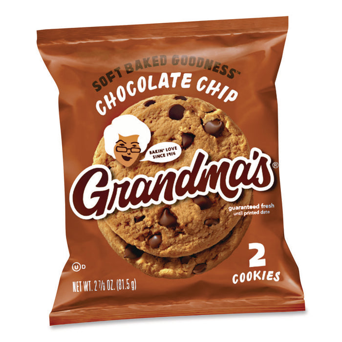 Cookies - Single Serve, Chocolate Chip, 2.5 oz Packet, 60/Carton