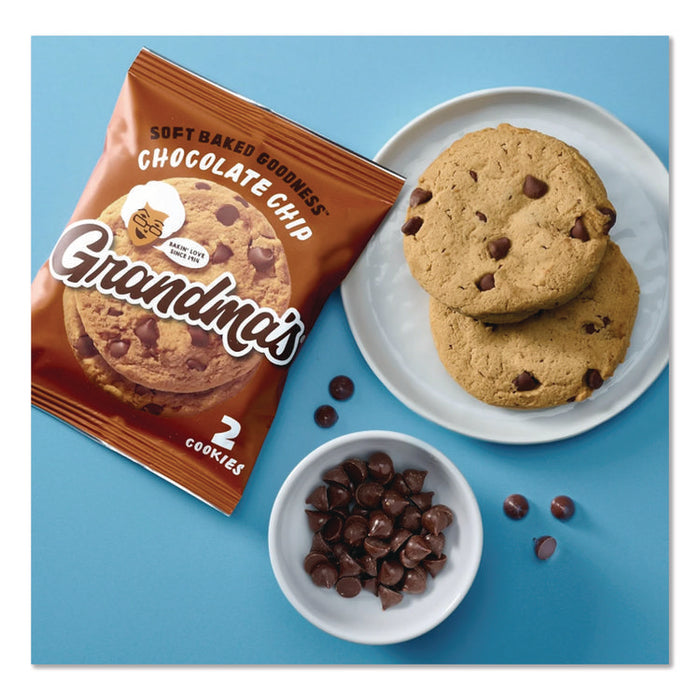 Cookies - Single Serve, Chocolate Chip, 2.5 oz Packet, 60/Carton