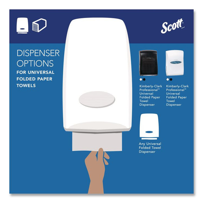 Essential C-Fold Towels for Business, Absorbency Pockets, 1-Ply, 10.13 x 13.15, White, 200/Pack, 12 Packs/Carton