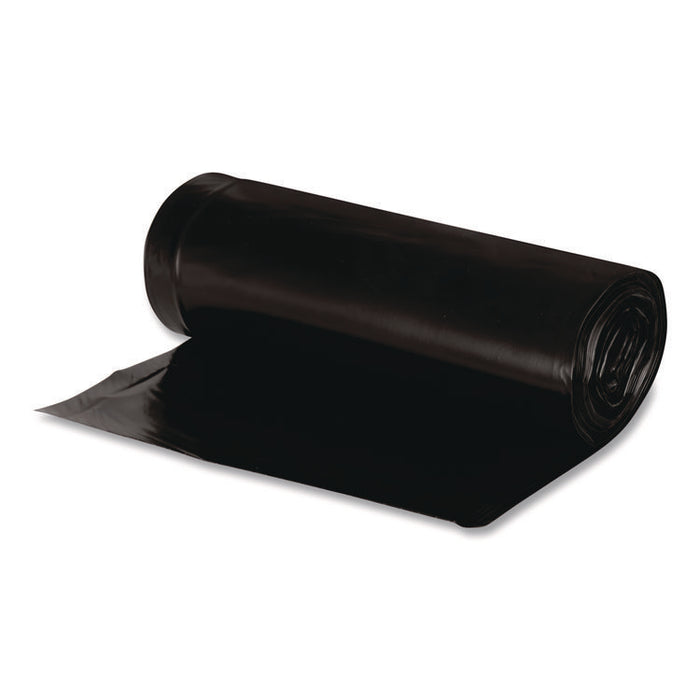 Linear Low Density Recycled Can Liners, 45 gal, 2 mil, 40" x 46", Black, 10 Bags/Roll, 10 Rolls/Carton