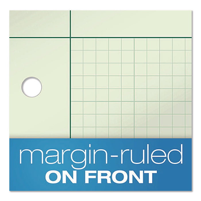 Evidence Engineer's Computation Pad, Quadrille Rule (5 sq/in, 1 sq/in), (200) Green-Tint 8.5 x 11 Sheets