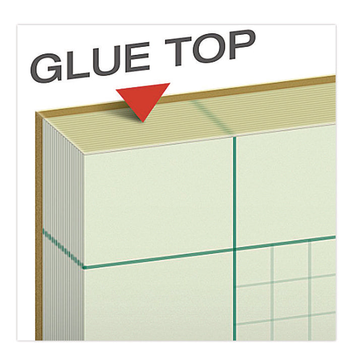 Evidence Engineer's Computation Pad, Quadrille Rule (5 sq/in, 1 sq/in), (200) Green-Tint 8.5 x 11 Sheets