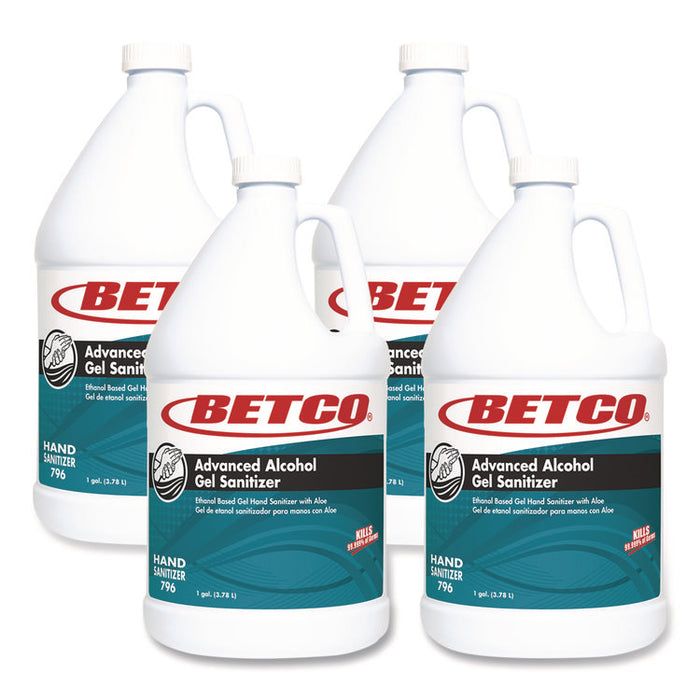 Advanced Gel Hand Sanitizer, 1 gal Bottle, Light and Fresh Scent, 4/Carton
