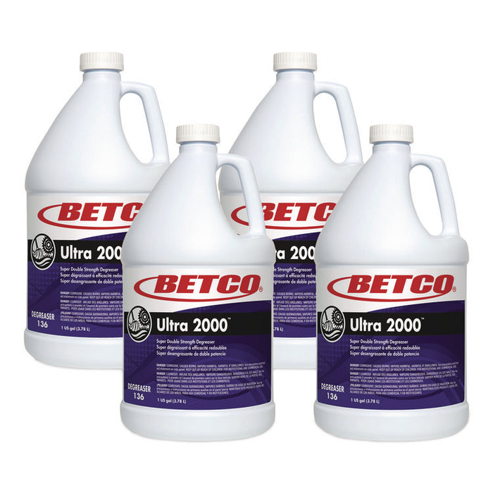 Ultra 2000 Degreaser, 1 gal Bottle, 4/Carton
