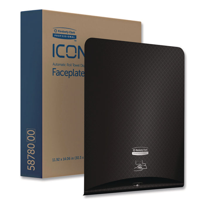 ICON Faceplate for Automatic Roll Towel Dispenser, 18.12 x 15.62 x 12.87, Black Mosaic
