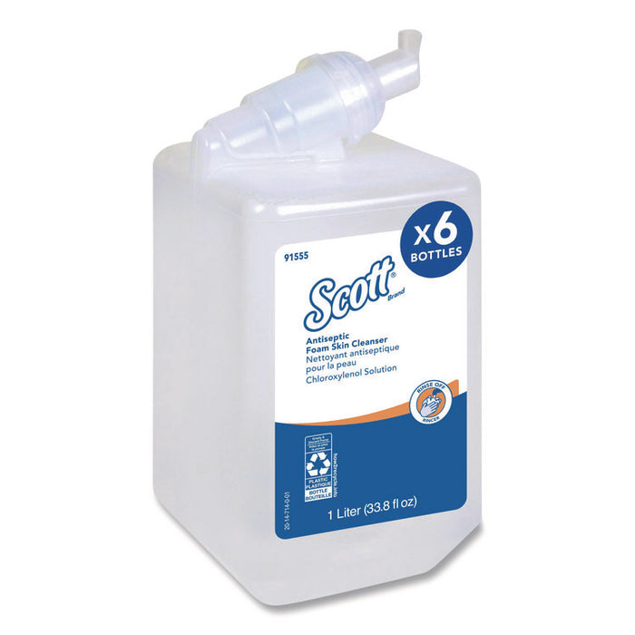 Antiseptic Foam Skin Cleanser Refill, Unscented, 1,000 mL, 6/Carton