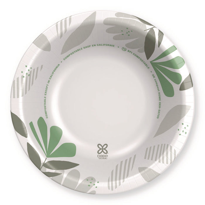 Pathways Heavyweight Paper Bowls, 20 oz, Green/Burgundy, 500/Carton