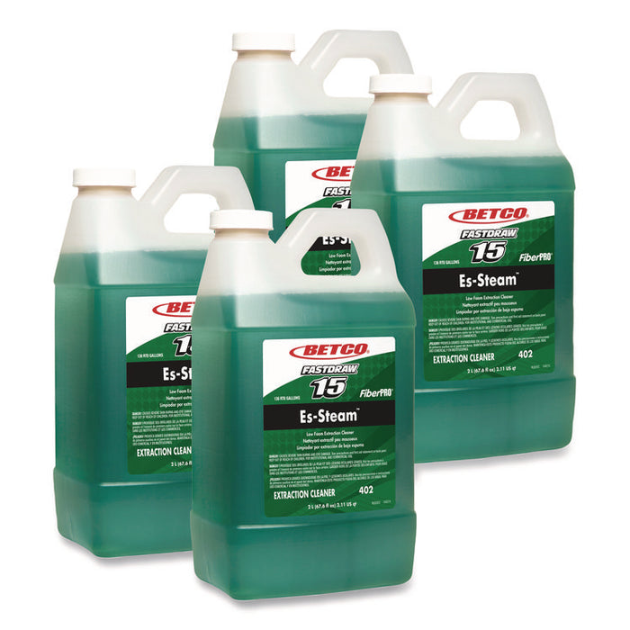 FiberPRO Es-Steam FastDraw Carpet Cleaner, Country Fresh Scent, 2 L Bottle, 4/Carton