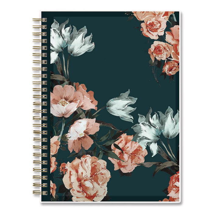 Life Note-It Dania Weekly/Monthly Planner, Floral Artwork, 8.63 x 5.88, Teal/Pink/Blue Cover, 12-Month (Jan to Dec): 2026