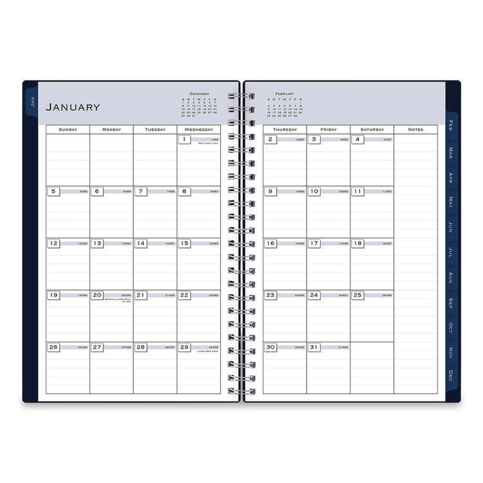 Passages Weekly/Monthly Planner, 8 x 5, Navy Cover, 12-Month (Jan to Dec): 2026