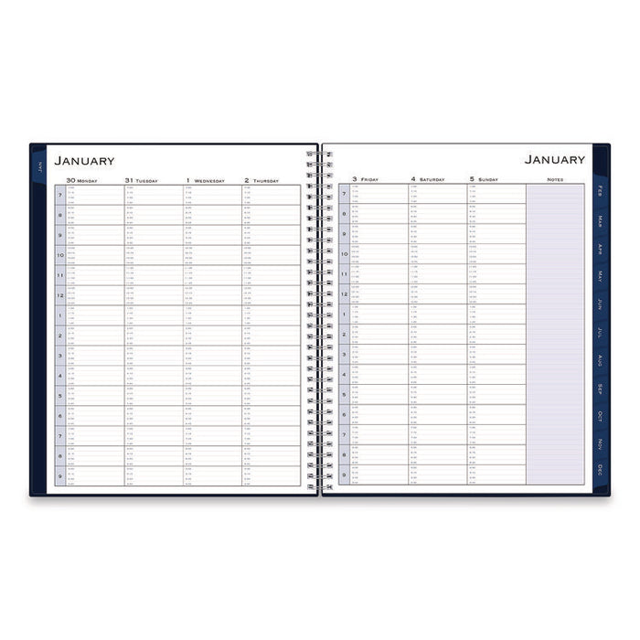 Passages Weekly Appointment Book and Monthly Planner, 11 x 8.5, Navy Cover, 12-Month (Jan to Dec): 2026