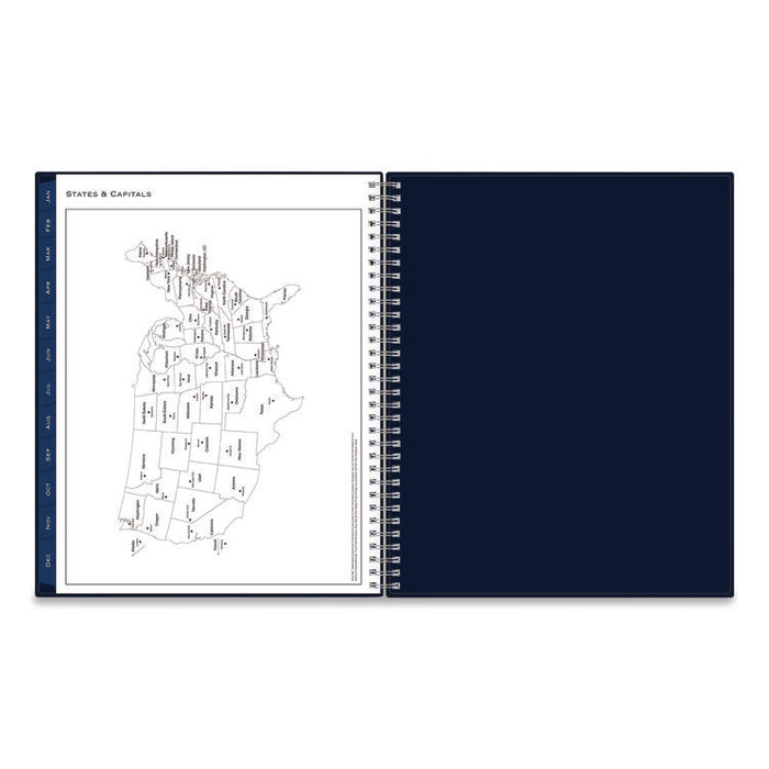 Passages Weekly/Monthly Planner, 11 x 8.5, Navy Cover, 12-Month (Jan to Dec): 2026