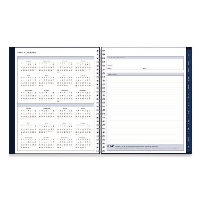 Passages Monthly Planner, 10 x 8, Navy Cover, 12-Month (Jan to Dec): 2026