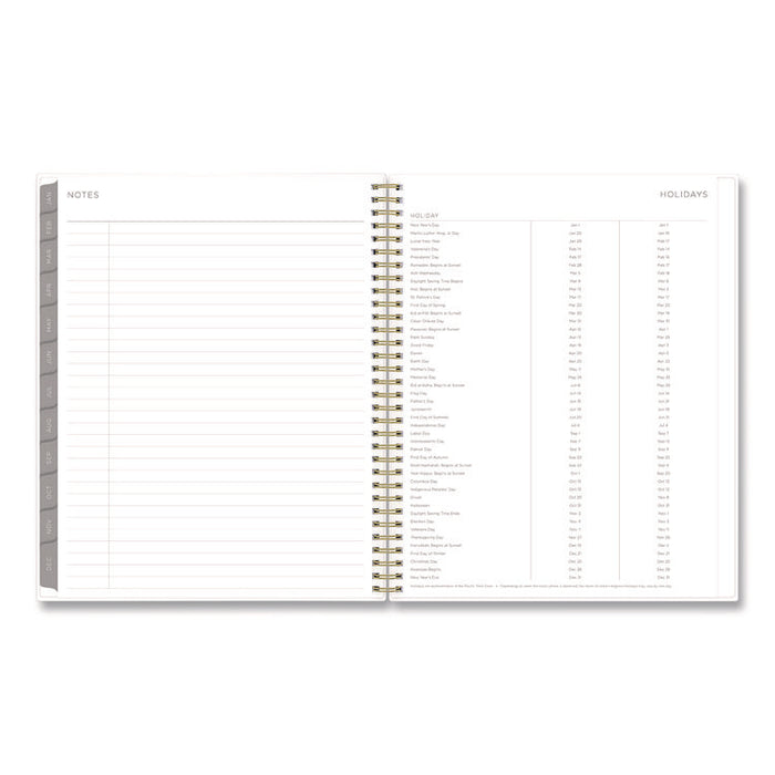 Mimosa Weekly/Monthly Planner, 11 x 8.5, Floral Artwork, Yellow/Green/White Cover, 12-Month (Jan to Dec): 2026