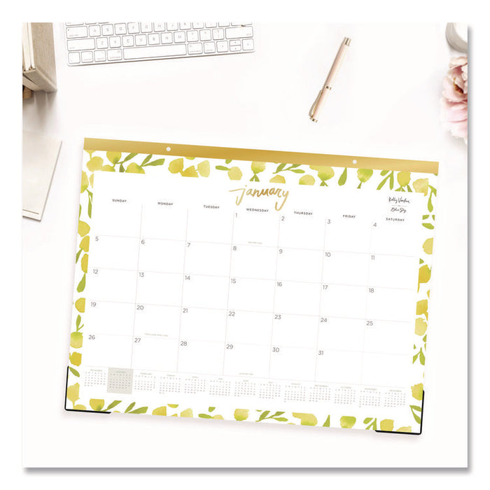 Mimosa Monthly Desk Pad Calendar, 22 x 17, Lemon Artwork, White/Yellow/Green Sheets, 12-Month (Jan to Dec): 2026