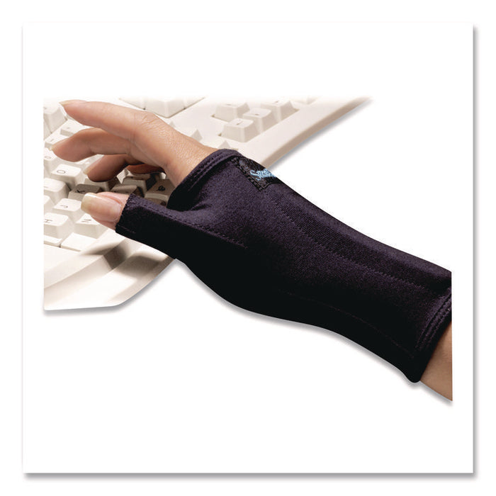 SmartGlove Flexible Wrist and Thumb Support Splint, Medium, Fits Left Hand/Right Hand, Black