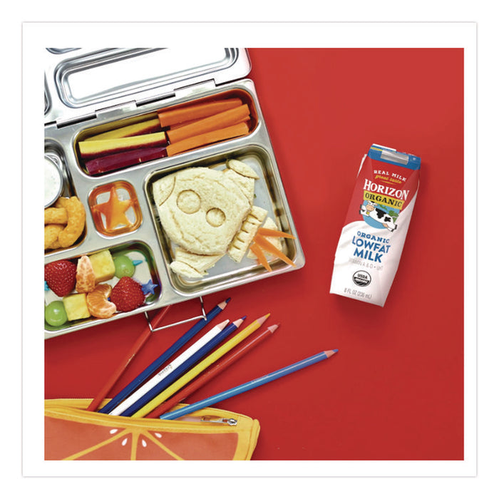 Low Fat Milk, 1% Plain, 8 oz, 18/Carton