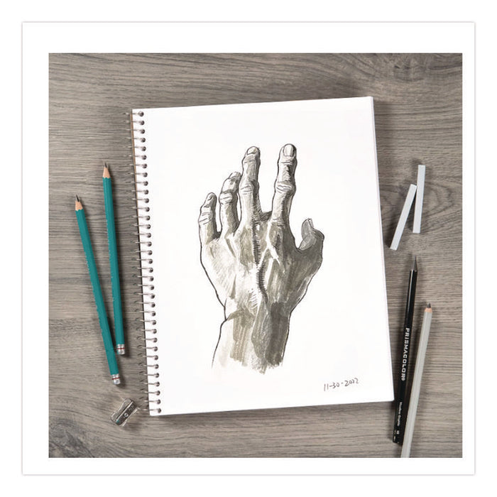 Take Me Along Sketch Book, 50 lb Tissue Paper Stock, Black/Silver Cover, (100) 11 x 8.5 Sheets