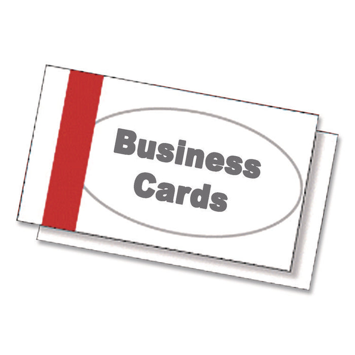 Printable Microperforated Business Cards, Copier/Inkjet/Laser/Offset, 2 x 3.5, White, 10/Sheet, 100 Sheets/Pack