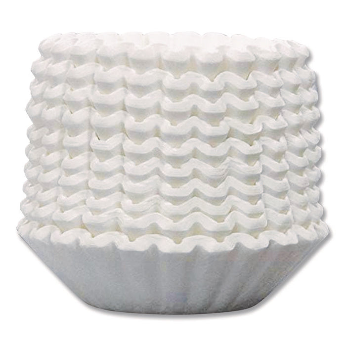 Commercial Coffee Filters, 6 gal Urn Style, Flat Bottom, 25/Cluster, 10 Clusters/Pack
